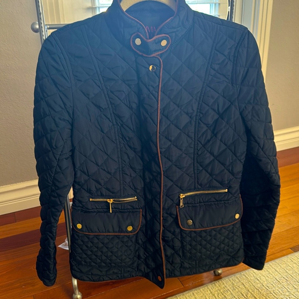 Navy blue Quilted Jacket